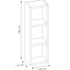 Mobile bagno sospeso 80cm con lavabo, mobile specchio e colonna grigio quercia Serif