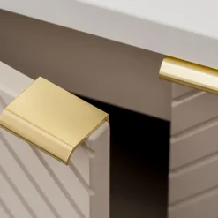 Mobile bagno sospeso 60cm con lavabo 2 ante beige cashmere Neutry