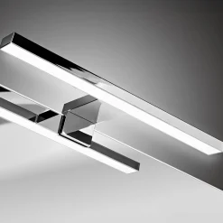 Mobile bagno sospeso 140cm cannettato con 2 lavabi, colonna e specchio bianco quercia Autentic