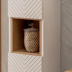 Mobile bagno sospeso 60cm con colonna beige cashmere Neutry