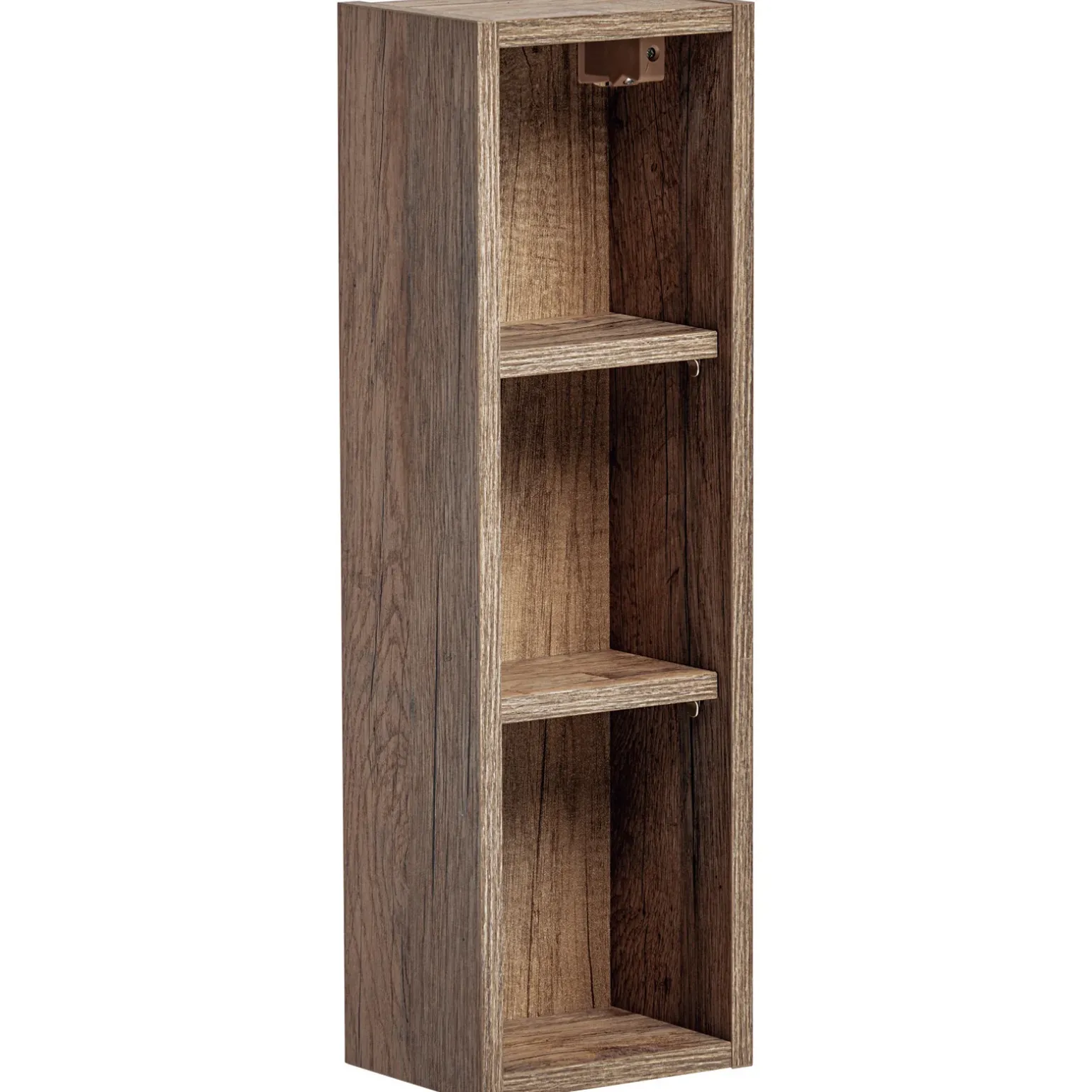 Mobile bagno sospeso 180cm con 2 lavabi, 2 mobili specchio e colonna grigio quercia Serif
