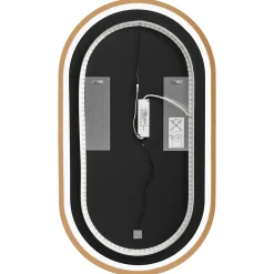 Mobile bagno sospeso 120cm con 2 lavabi, 2 specchi e colonna cannettato blu Deep
