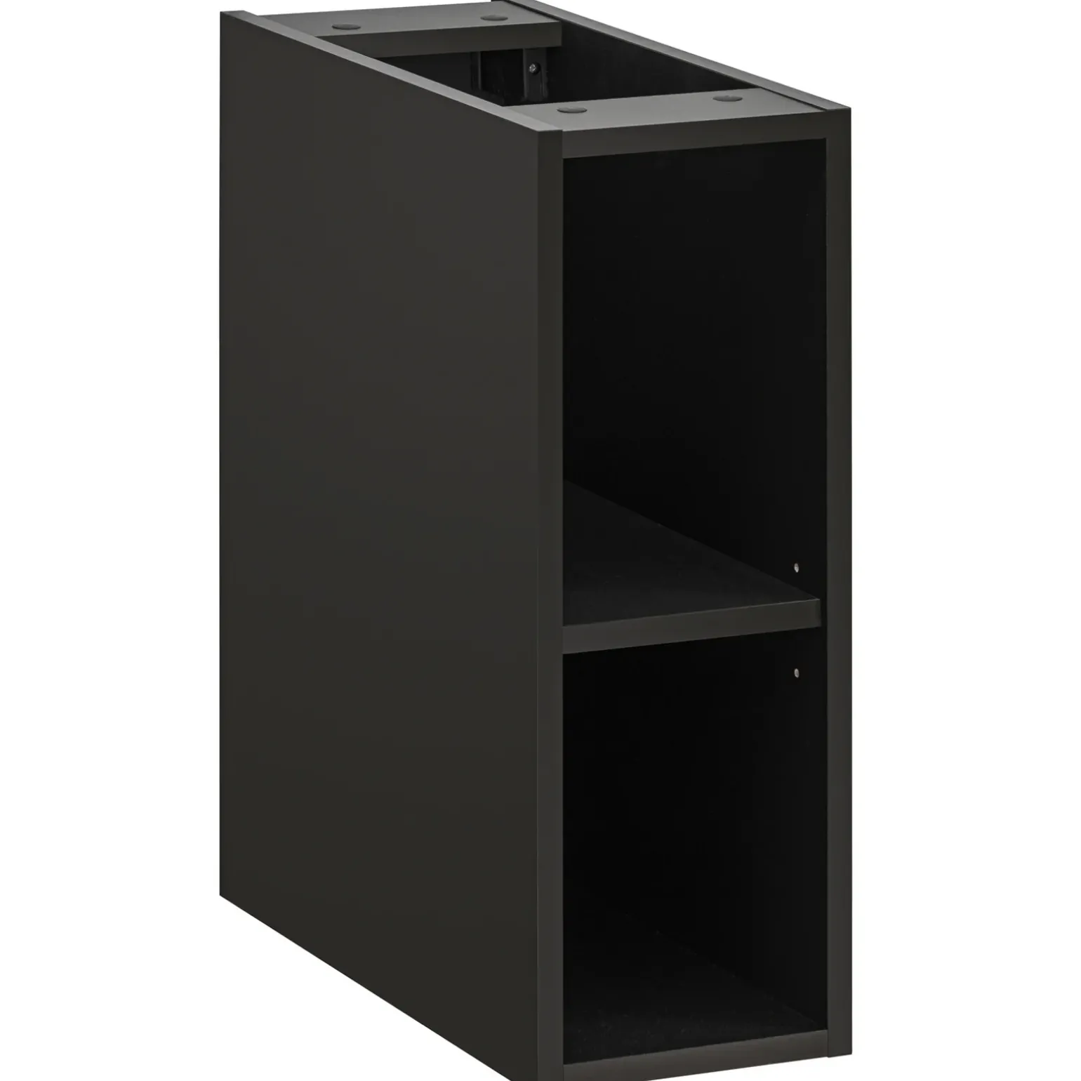 Mobile bagno sospeso 80cm cm 2 cassetti 2 vani quercia antracite Limpid