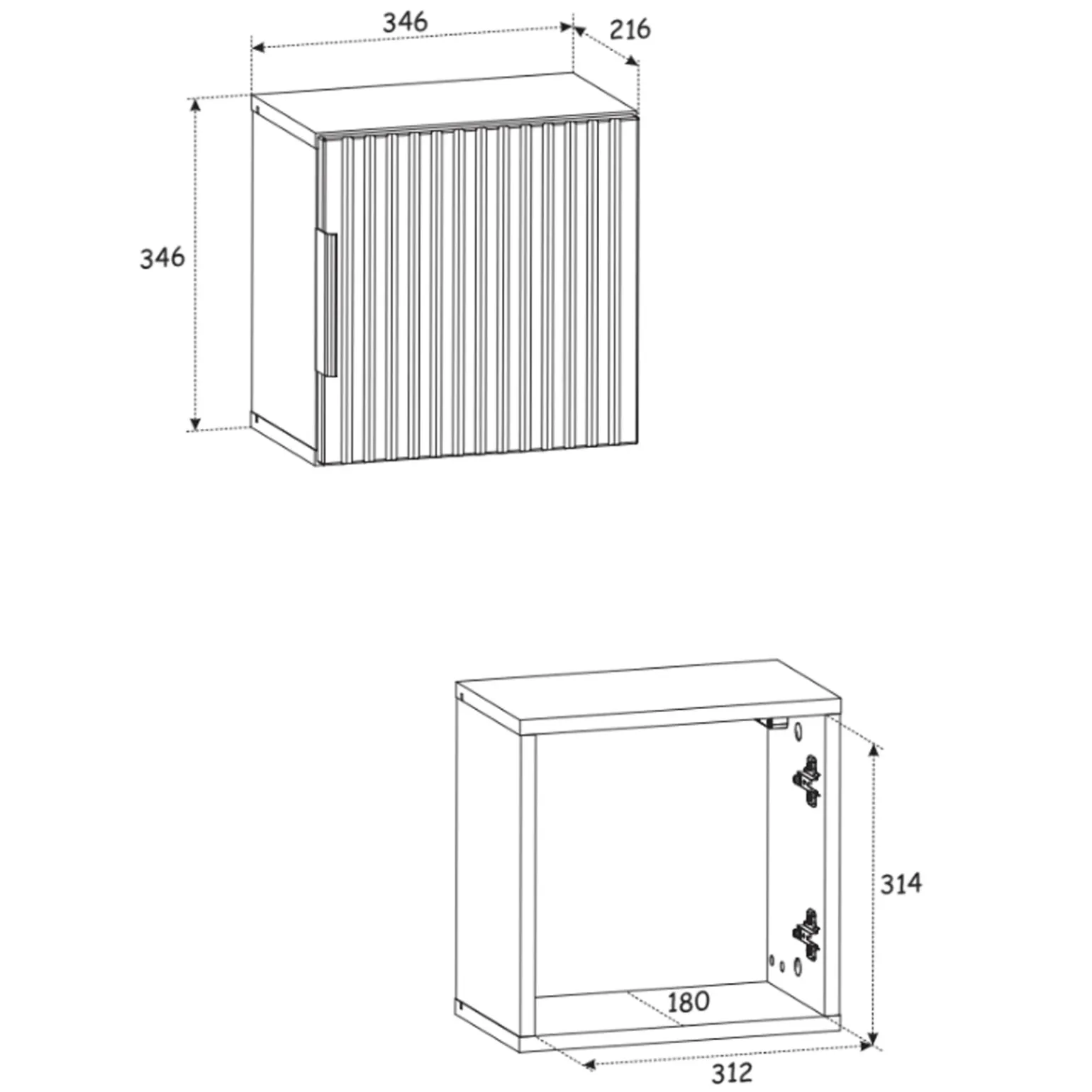 Mobile bagno sospeso 120cm cm con 2 lavabi da incasso, 2 specchi, colonna e cubotti quercia antracite Limpid