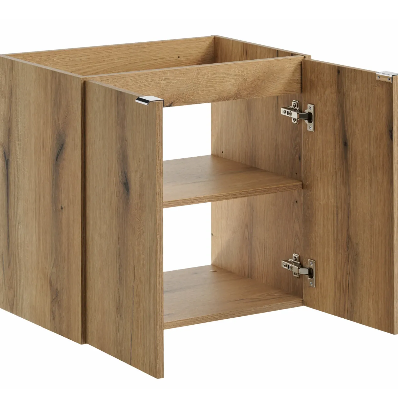 Mobile bagno sospeso 60cm con lavabo e colonna rovere Rovery