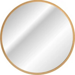 Mobile bagno sospeso 120cm con 2 lavabi, 2 specchi rotondi e colonna cannettato blu Deep
