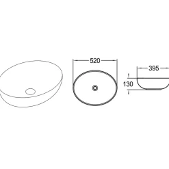Mobile bagno sospeso 80cm cm con lavabo, specchio, colonna e cubotti quercia antracite Limpid