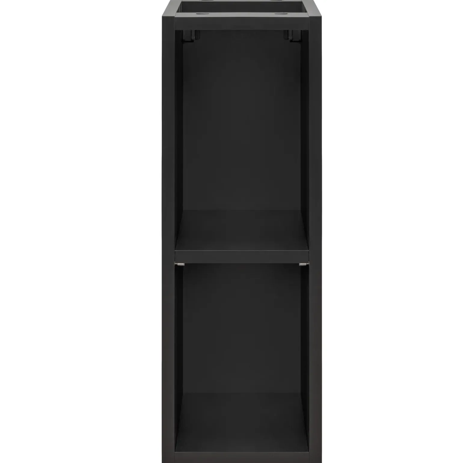 Mobile bagno sospeso 80cm cm con lavabo, specchio, colonna e cubotti quercia antracite Limpid