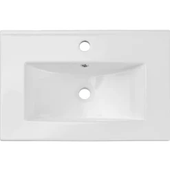 Mobile bagno sospeso 80cm con lavabo 2 cassetti beige cashmere Neutry