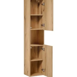 Mobile bagno sospeso 80cm con colonna rovere Rovery