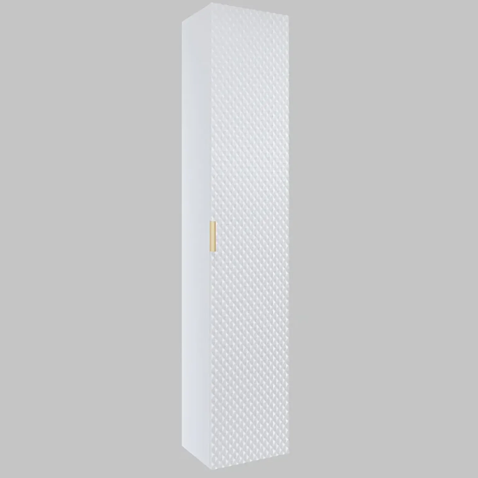 Mobile bagno sospeso 80cm con colonna bianco frontali decorati Konny