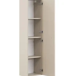 Mobile bagno sospeso fresato 60cm con colonna beige Sand