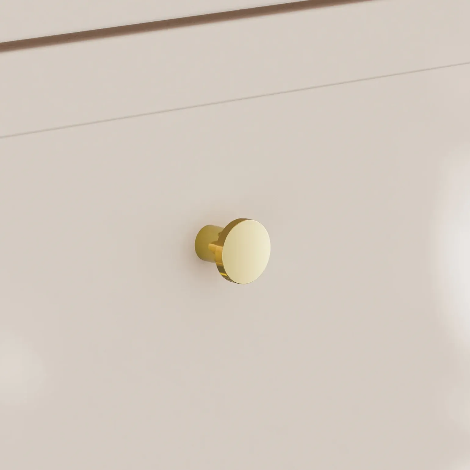 Mobile bagno sospeso fresato 120cm con lavabo 4 cassetti beige Sand