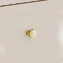 Mobile bagno sospeso fresato 80cm con colonna beige Sand