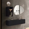 Mobile ingresso sospeso 138x140h cm 1 anta 2 cubotti ossido nero Sunset 59