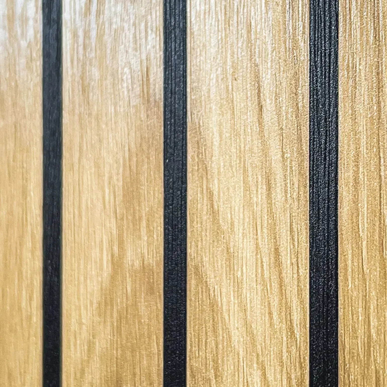 Mobile ingresso 210x203h cm con specchio rovere antracite stampa a righe California Gihome®