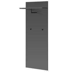 Mobile ingresso 210x203h cm con specchio rovere antracite stampa a righe California Gihome®