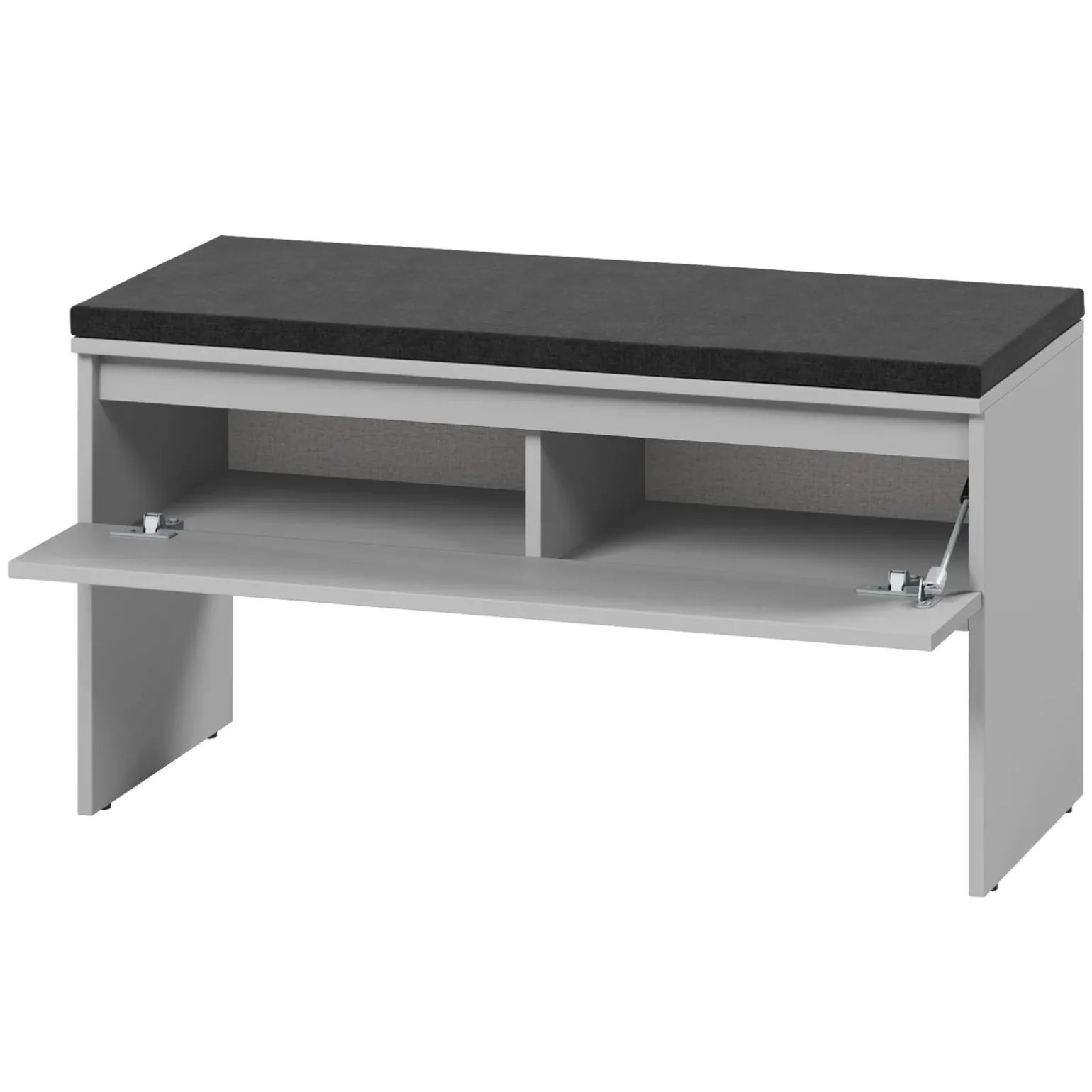 Mobile ingresso 300x200h cm con specchio appendiabiti armadio grigio Accent