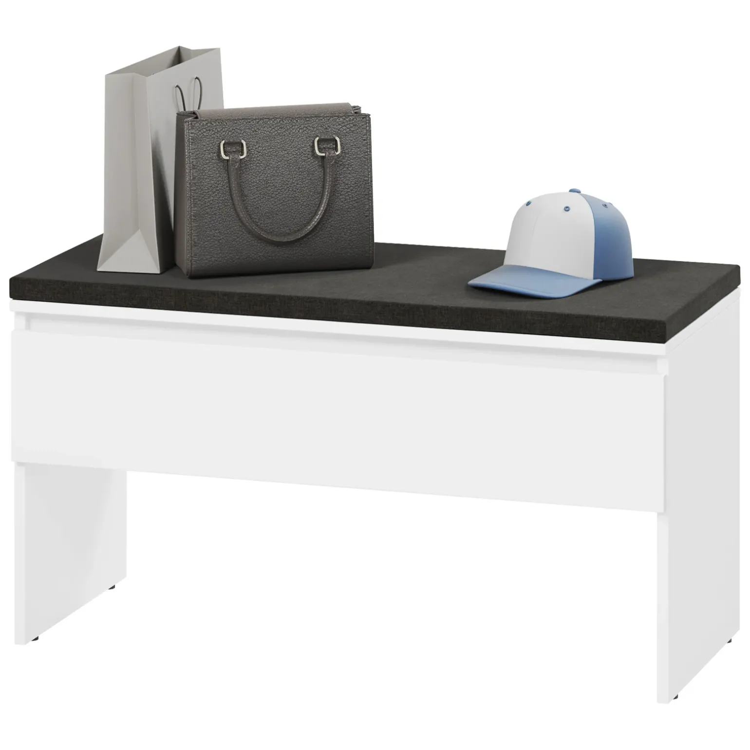 Mobile ingresso 200x230h cm con specchio appendiabiti bianco Accent