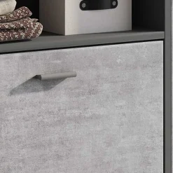 Mobile ingresso 92x94h cm con scarpiera grafite cemento Mars