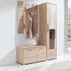 Mobile ingresso 140x193h cm moderno rovere Clarissa 1 Gihome®