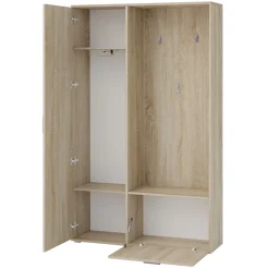 Mobile ingresso 120x196h cm reversibile con specchio bianco Elios