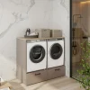 Mobile lavatrice e asciugatrice 132x117h cm con cassettone beige Wave