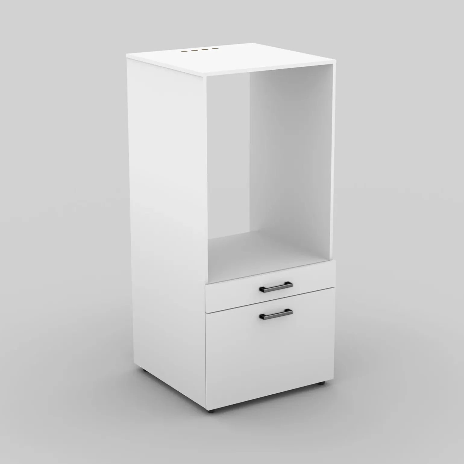 Mobile lavatrice 67x144h cm con cassettone bianco Water