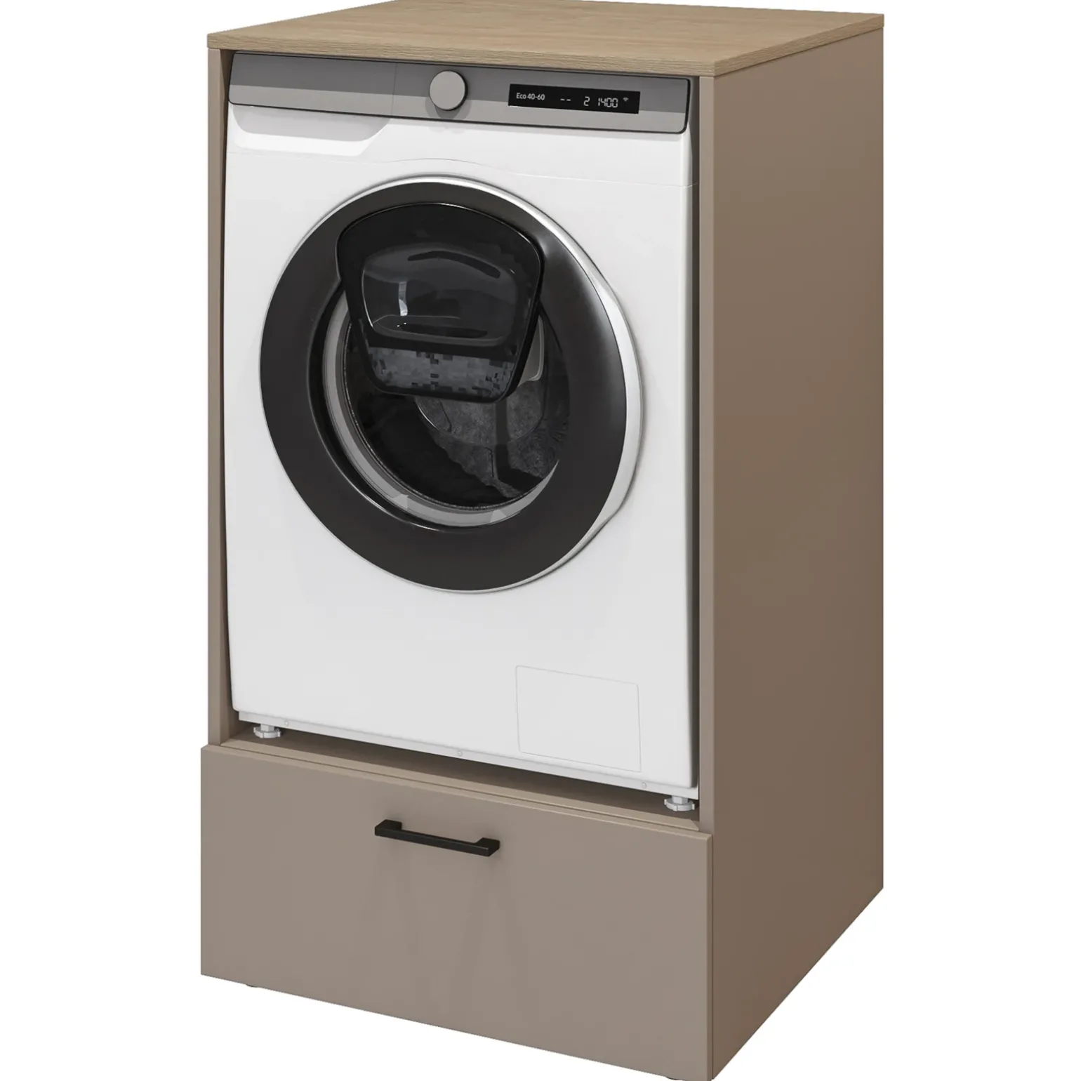 Mobile lavatrice 67x117h cm con cassettone beige Wave