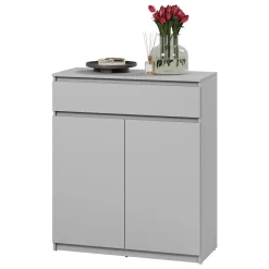 Mobile multiuso ingresso 92x107h cm con cassetto grigio Accent