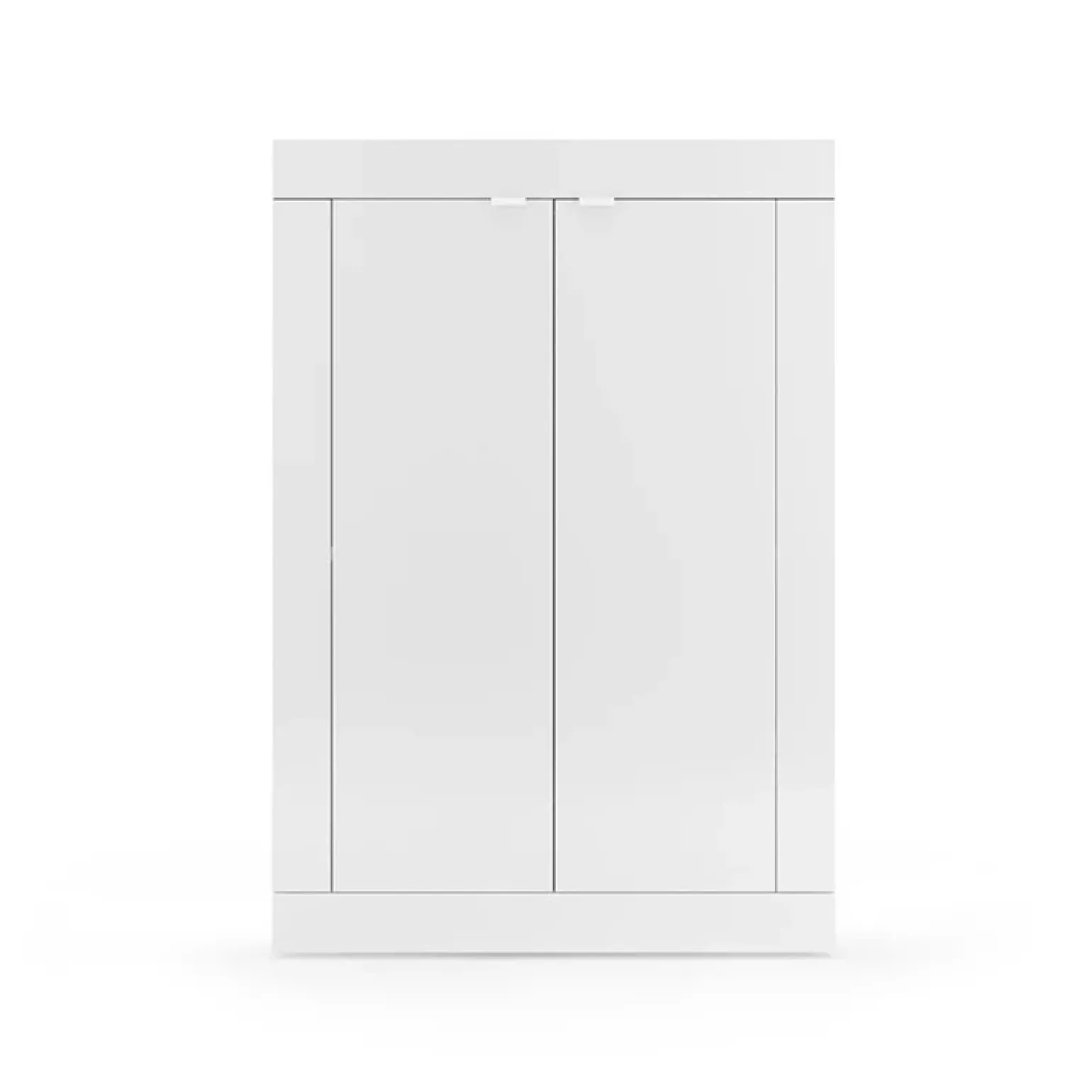Mobile multiuso ingresso 78x116h cm scarpiera bianco lucido Eternity
