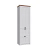 Mobile multiuso 61x205h cm 1 anta e 2 cassetti bianco frassinato rovere Provenza