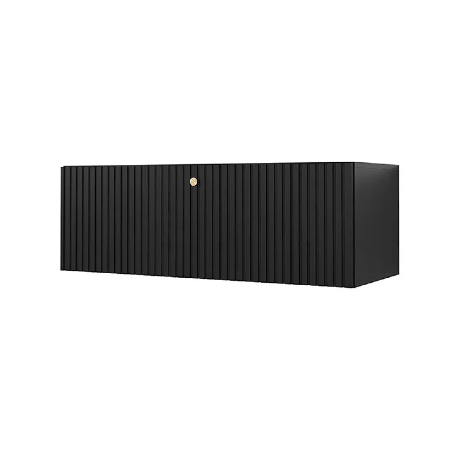 Mobile porta TV sospeso 100x34h cm 1 anta nero Kiruna
