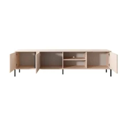 Mobile porta TV 203x54h cm 3 ante 2 vani moderno beige Melly