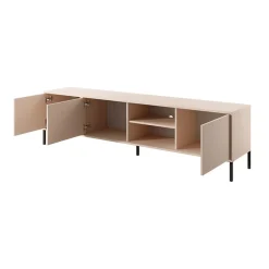Mobile porta TV 203x54h cm 3 ante 2 vani moderno beige Melly