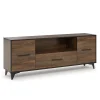 Mobile porta TV 179x68h cm 2 ante 1 cassetto noce Line