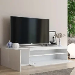 Mobile porta TV 155x37h cm 1 anta bianco lucido Light Small Gihome®