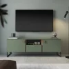 Mobile porta TV 179x60h cm 2 ante 1 cassetto verde salvia scuro rovere Selvia