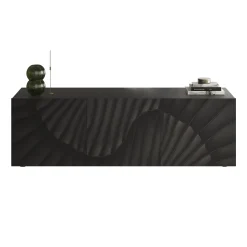 Mobile porta TV 181x69h cm 3 ante antracite frontali serigrafati Seira