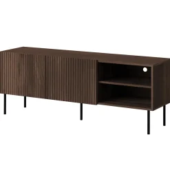 Mobile porta TV 150x58h cm 2 ante 2 vani noce cannettato Gabiot