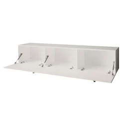 Mobile porta TV 180x52h cm 3 ante bianco lucido Kalmar