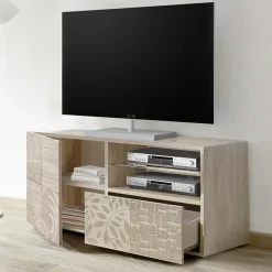 Mobile porta TV 122x57h cm 1 anta 1 cassetto rovere samoa Paradise