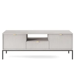 Mobile porta TV 154x56h cm 2 ante moderno soggiorno grigio Alisa
