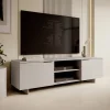 Mobile porta TV 180x55h cm 2 ante grigio Stone
