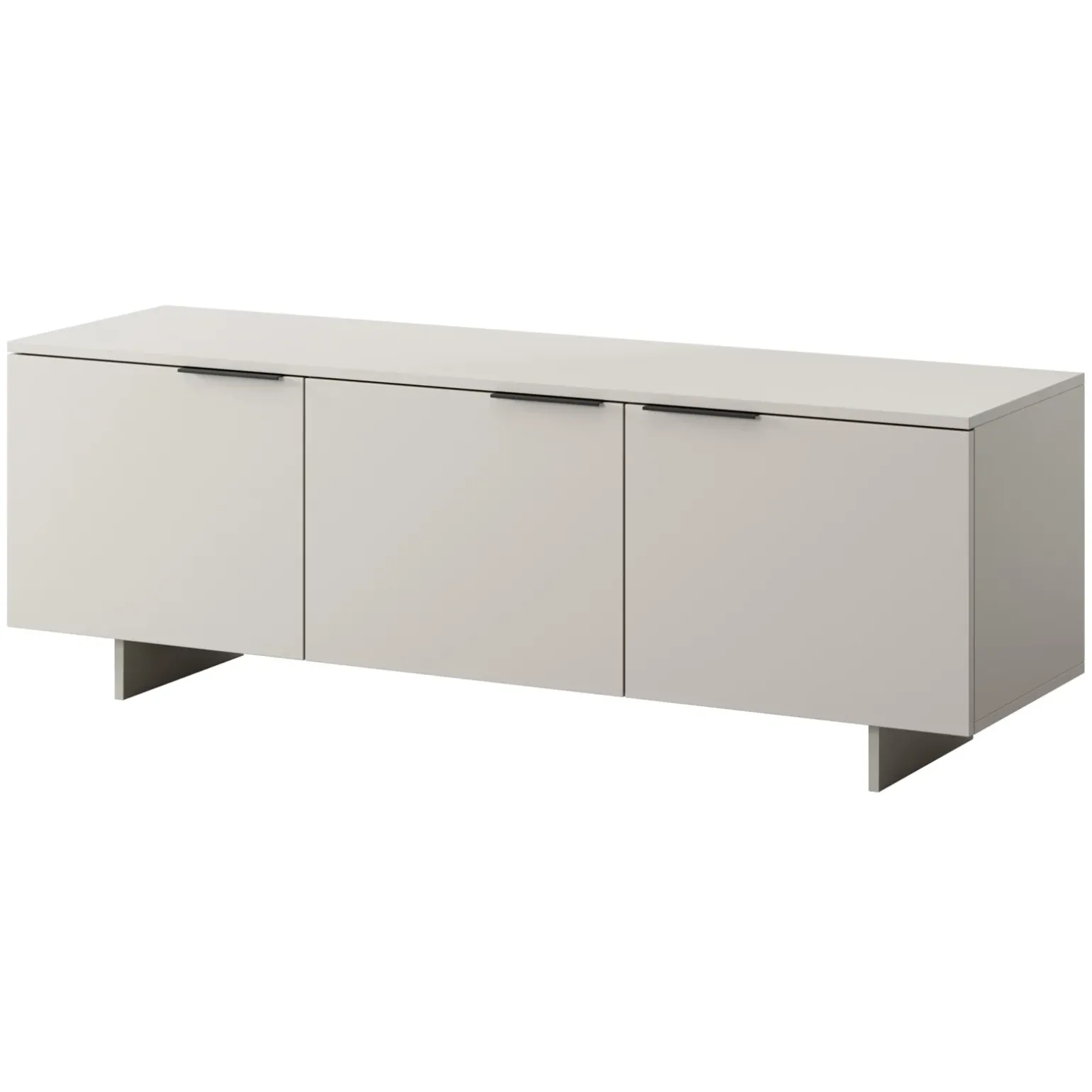 Mobile porta TV 150x55h cm 3 ante grigio Stone