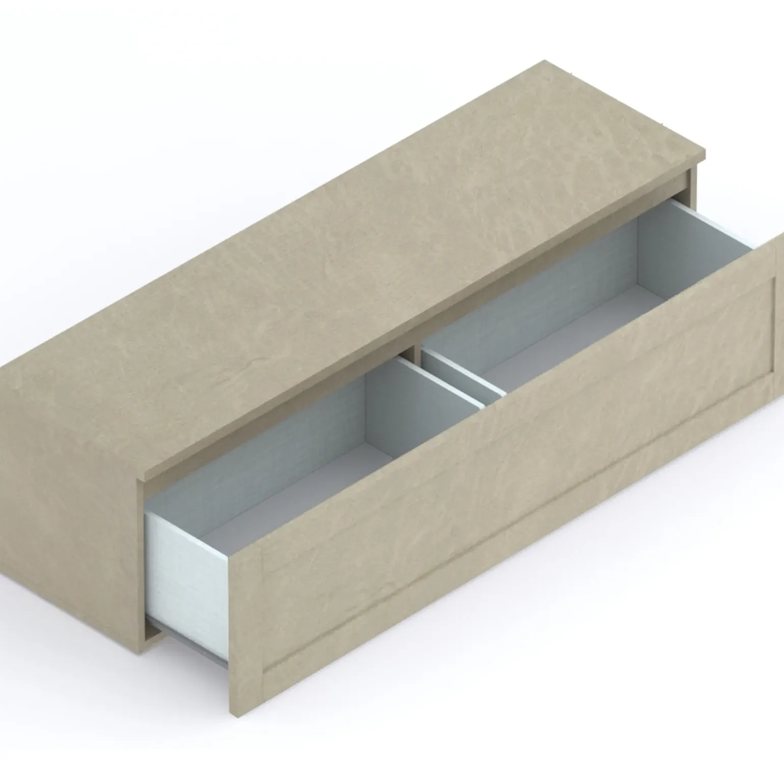 Mobile porta TV 138x40h cm 1 cassettone con telaio tortora Sunset
