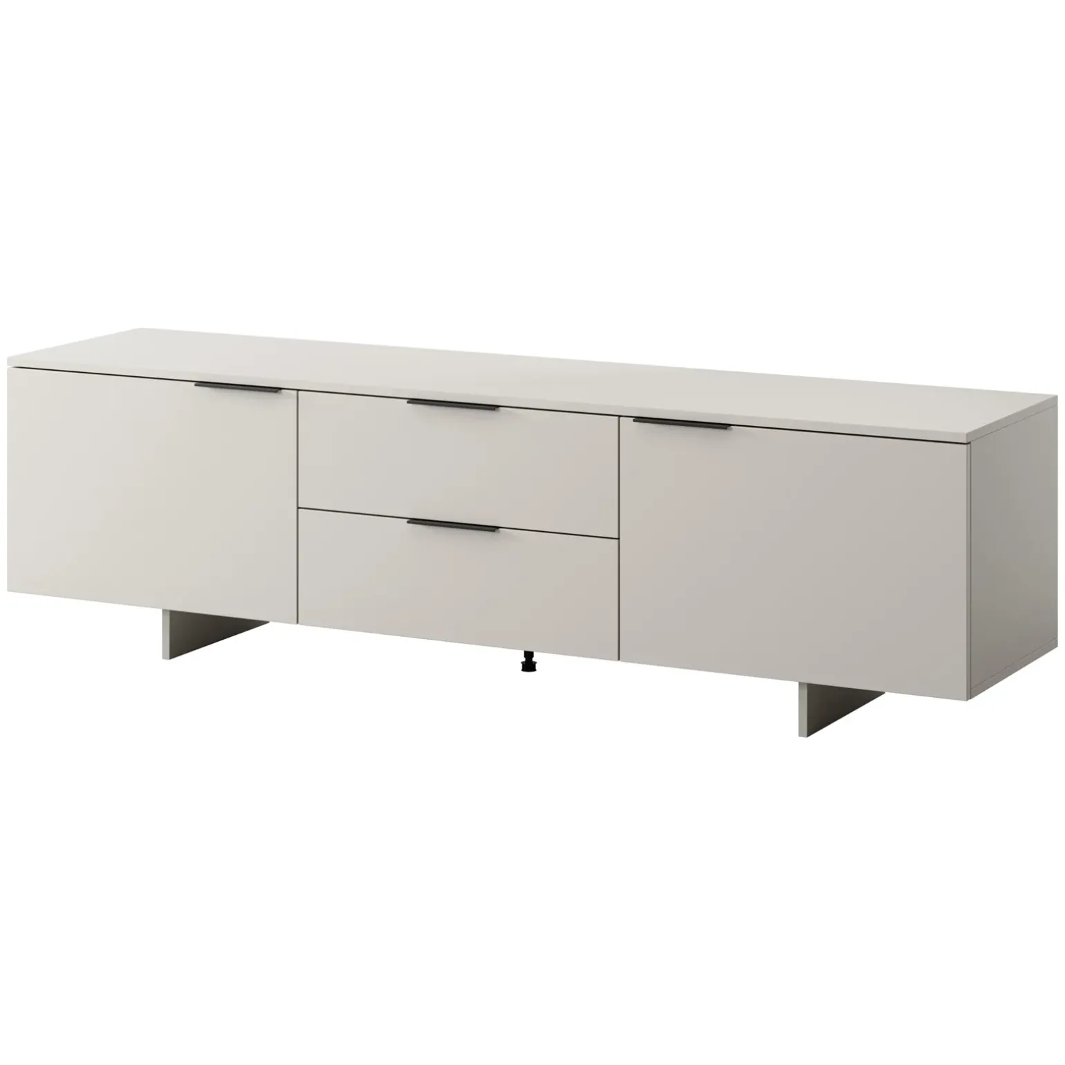 Mobile porta TV 180x55h cm 2 cassetti grigio Stone