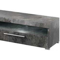 Mobile porta TV 200x35h cm 2 cassetti ossido Frisk