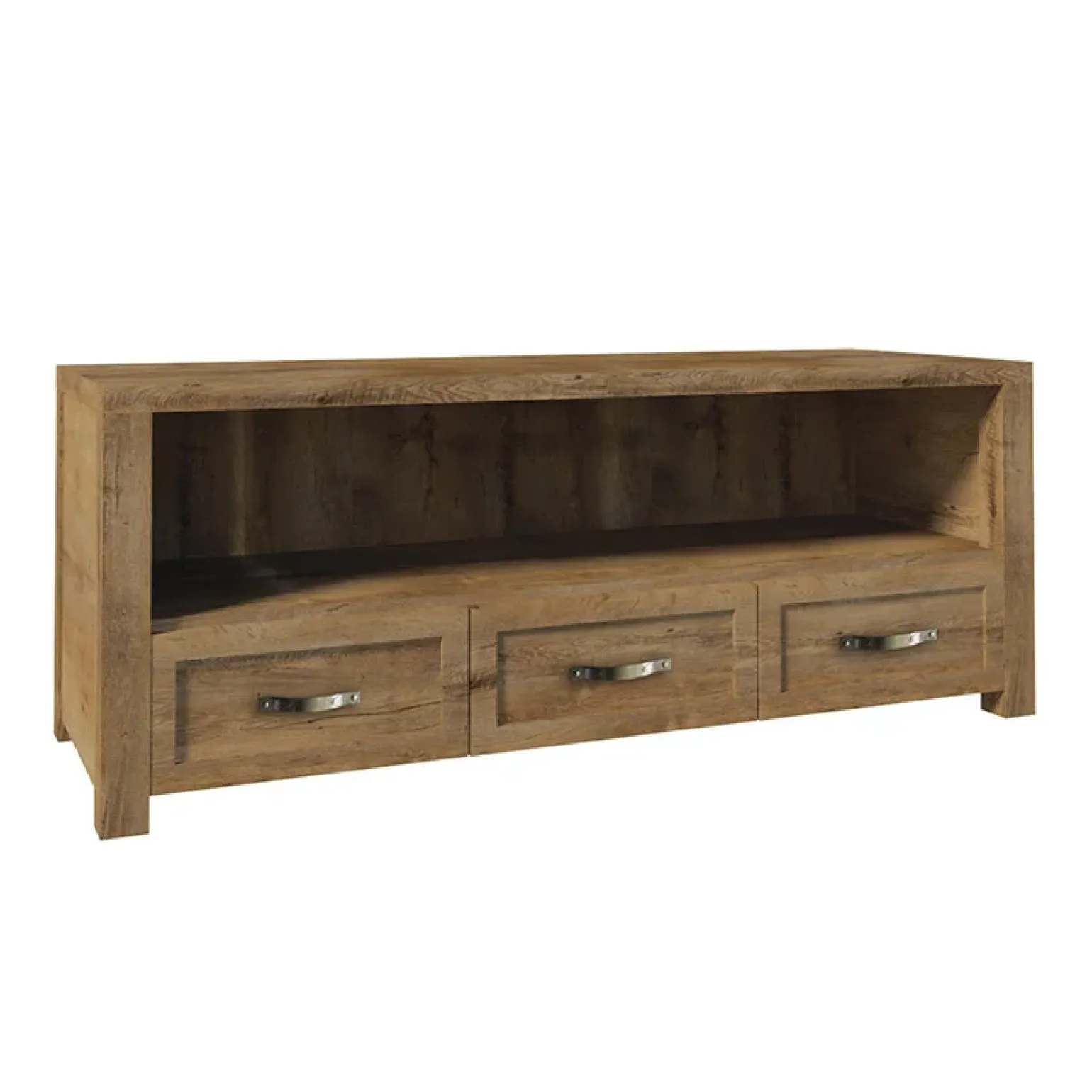 Mobile porta TV 160x60h cm 3 cassetti quercia Clyde