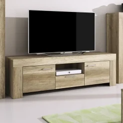 Mobile porta TV 155x50h cm con mensola rovere Vietnam